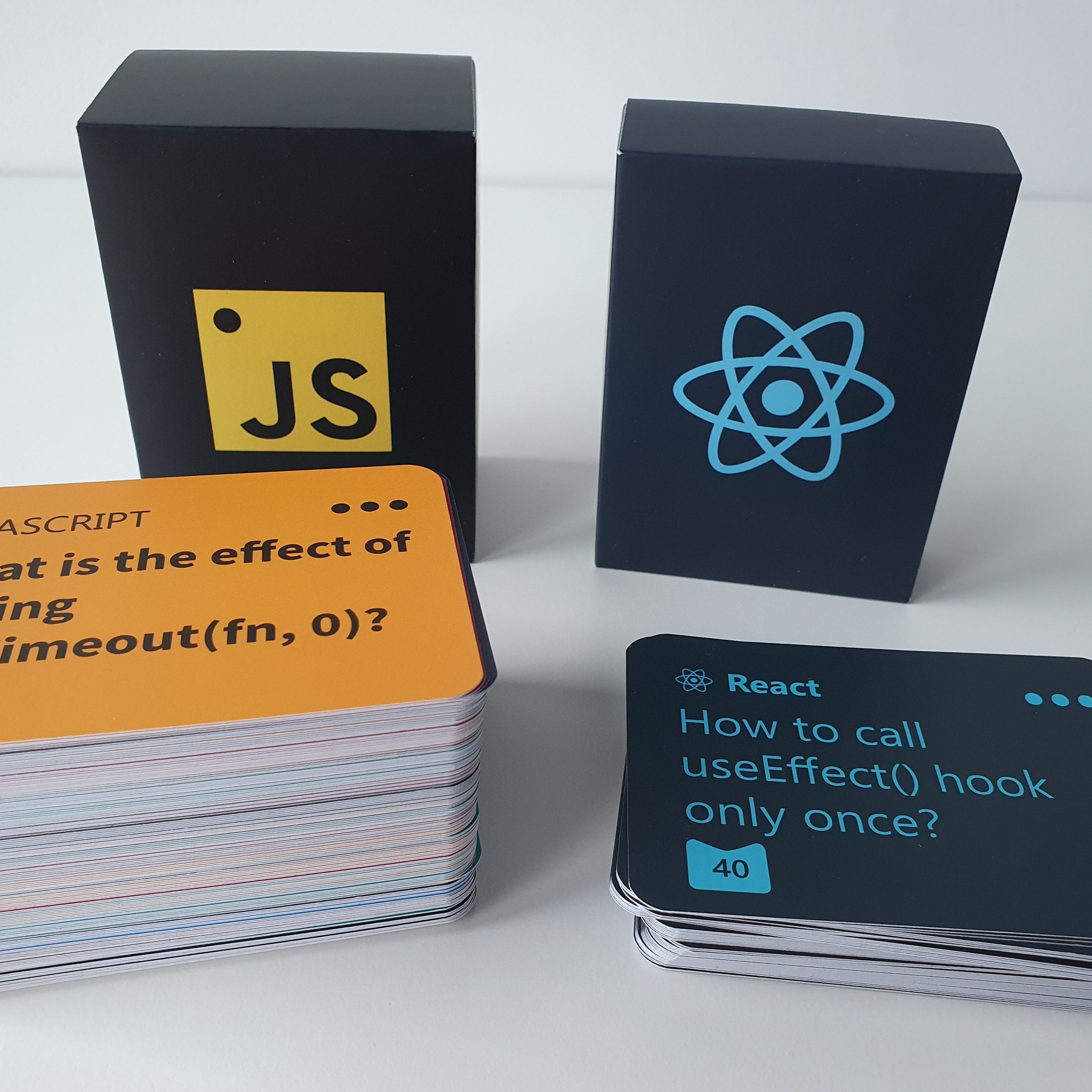 Flip Cards for Programmers - JavaScript, React, Angular and more!